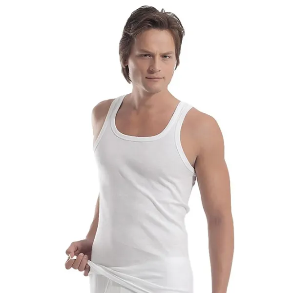 Maiou pentru bărbați Oztas 1026 2XL/ White photo 1