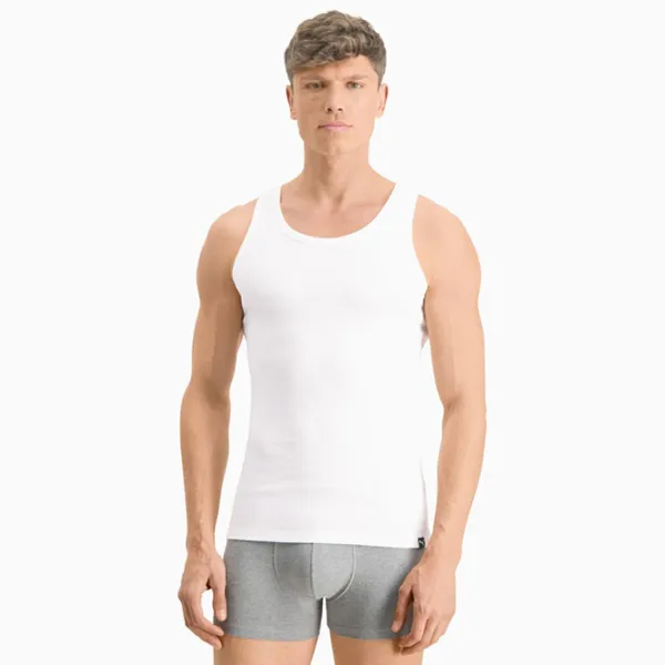 Maiou pentru bărbați Puma Puma Basic 2Tank Top XL/ White photo 1