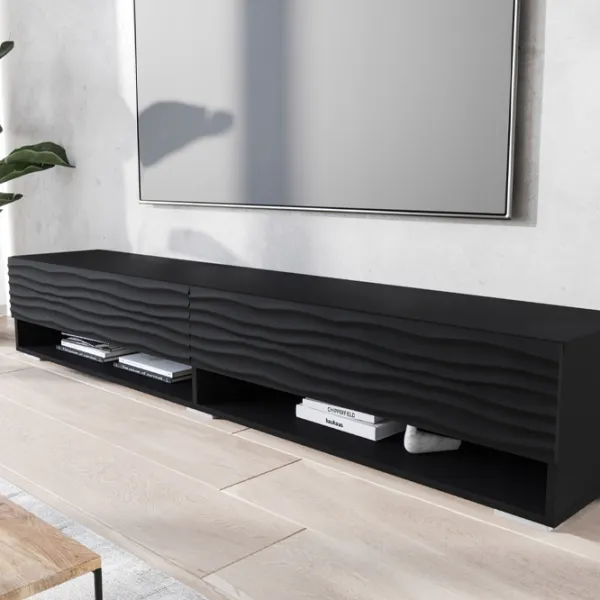 Тумба под телевизор Bratex A180 Waves 30см x 180см x 31см/ МДФ photo 2