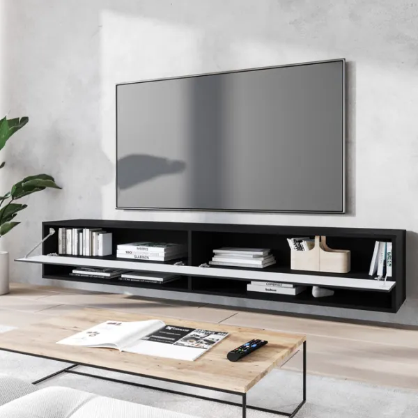 Тумба под телевизор Bratex A180 Waves 30см x 180см x 31см/ МДФ photo 3