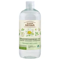 Лосьон для снятия макияжа с глаз ЗЕЛЁНАЯ АПТЕКА Зеленый чай с алоэ Мицеллярная вода/ 500 мл