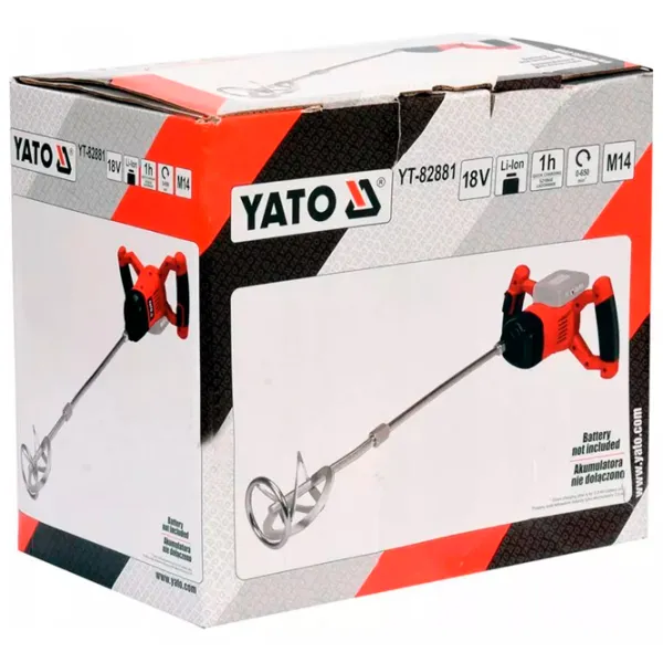 Строительный миксер Yato YT82881 Миксер/ Красный photo 4
