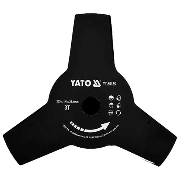 Disc pentru motocoasă Yato YT85155 Oțel/ 3 photo 1