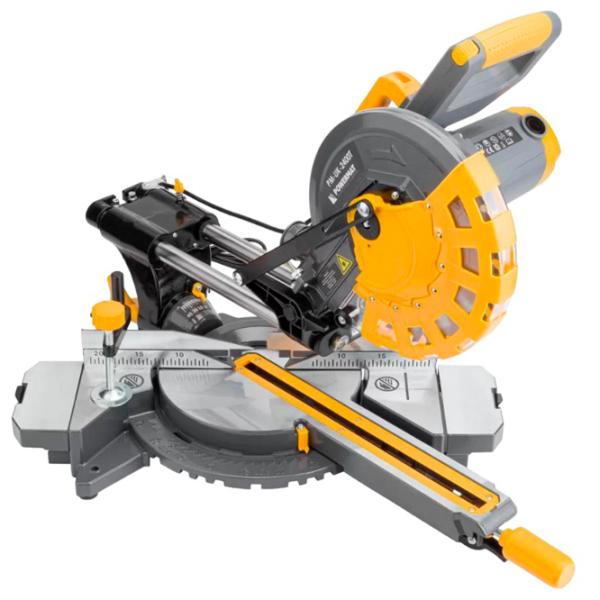 Fierăstrău pentru tăieri înclinate Powermat PM-UK-2400M 255 mm/ Gray photo 2