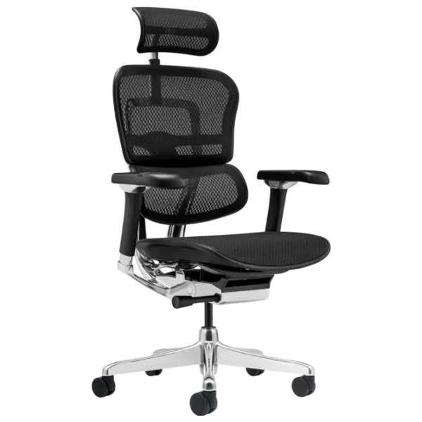 Fotoliu de birou ART Ergohuman Luxury 2 Pânză, plasă acrilică/ Black photo 1 Fotoliu de birou ART Ergohuman Luxury 2 Pânză, plasă acrilică/ Black photo 1