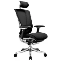 Fotoliu de birou ART Nefil Luxury Pânză, plasă acrilică/ Black