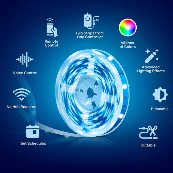Светодиодная лента TP-Link Tapo L900-10 Белый photo 3 Светодиодная лента TP-Link Tapo L900-10 Белый photo 3