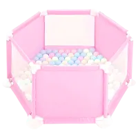 Манеж 4Play Happy Game (00-00754574) 6 месяцев - 3 года/ Розовый