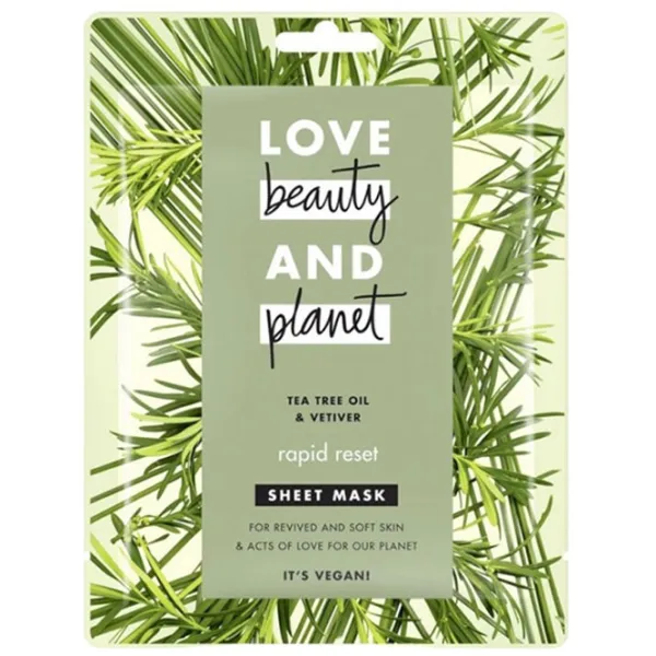Mască pentru față Love Beauty and Planet Sheet Mask Mască/ Toate tipurile photo 1 Mască pentru față Love Beauty and Planet Sheet Mask Mască/ Toate tipurile photo 1