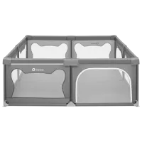 Țarc pentru copii Lionelo Willow XL (00-00764683) 0 luni - 4 ani / Gray photo 4