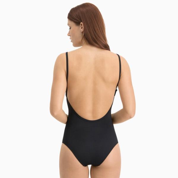Купальник для женщин Puma Swim Women V-Neck Crossback Swimsuit 1P L/ Black photo 3