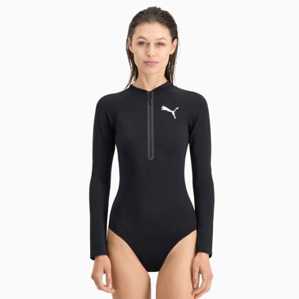 Купальник для женщин Puma Swim Women Long Sleeve Surf Suit 1P XL/ Black photo 3