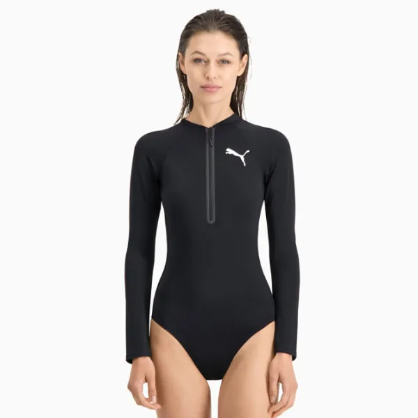 Купальник для женщин Puma Swim Women Long Sleeve Surf Suit 1P S/ Black photo 3 Купальник для женщин Puma Swim Women Long Sleeve Surf Suit 1P S/ Black photo 3