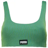Купальный бюстгальтер для женщин Puma Swim Women Ribbed Scoop Neck Top 1P S/ Green