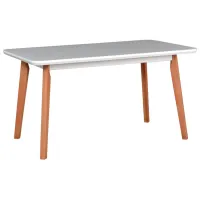 Masă de bucătărie extensibilă Drewmix Oslo 7 MDF/ White