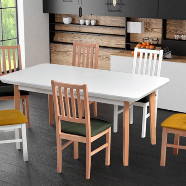 Кухонный стол раскладной Drewmix Oslo 7 МДФ/ Белый photo 2 Кухонный стол раскладной Drewmix Oslo 7 МДФ/ Белый photo 2