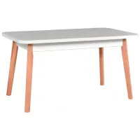 Кухонный стол раскладной Drewmix Oslo 6 ДСП/ Белый