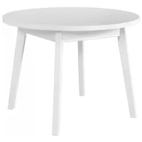 Кухонный стол раскладной Drewmix OSLO 4 МДФ/ Белый