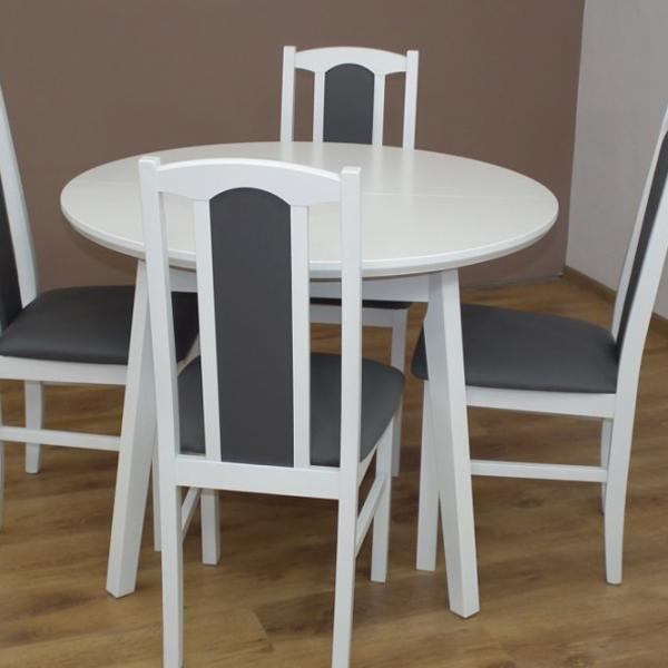 Masă de bucătărie extensibilă Drewmix OSLO 4 MDF/ White photo 2 Masă de bucătărie extensibilă Drewmix OSLO 4 MDF/ White photo 2