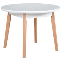 Кухонный стол раскладной Drewmix OSLO 4 МДФ/ Белый