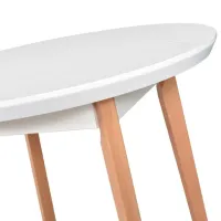 Masă de bucătărie extensibilă Drewmix OSLO 4 MDF/ White photo 2