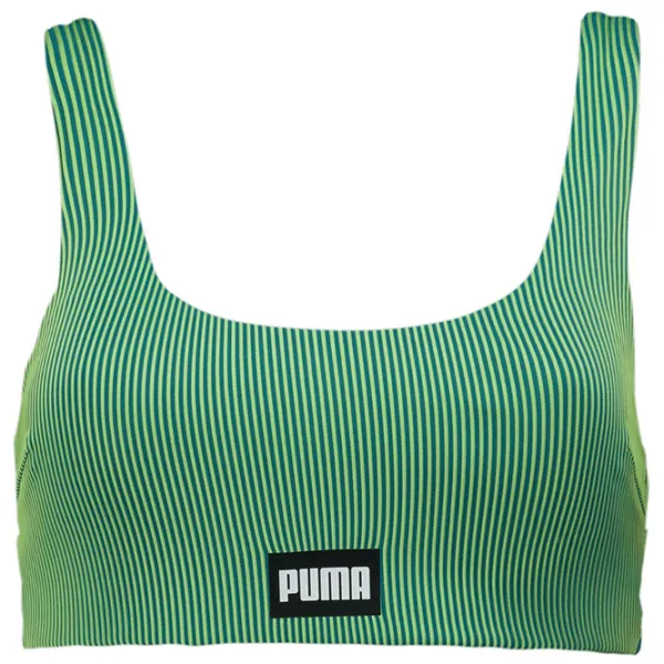 Sutien de baie pentru femei Puma Swim Women Ribbed Scoop Neck Top 1P XS/ Green photo 1 Sutien de baie pentru femei Puma Swim Women Ribbed Scoop Neck Top 1P XS/ Green photo 1