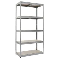 Etajeră SDGroup 5708279 180 x 90 x 60 cm/ Metal/ Gray