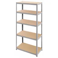 Etajeră SDGroup 5708495 180 x 100 x 50 cm/ Metal/ Gray