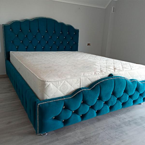 Кровать Dormi Imperia 160 x 200 см/ ЛДСП/ Blue photo 2 Кровать Dormi Imperia 160 x 200 см/ ЛДСП/ Blue photo 2