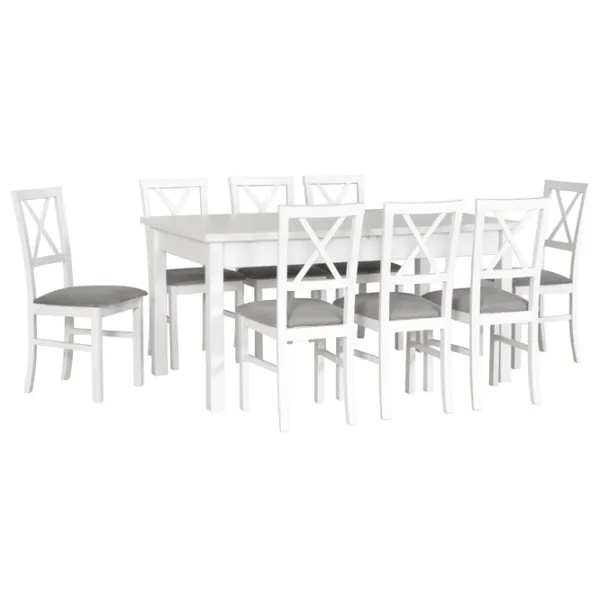 Кухонный стол раскладной Drewmix MODENA 2XL ДСП/ Белый photo 1 Кухонный стол раскладной Drewmix MODENA 2XL ДСП/ Белый photo 1