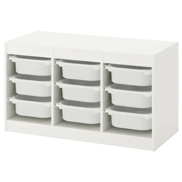 Etajeră cu containere Ikea Trofast 56 x 99 x 44 cm/ Lemn/ White photo 1 Etajeră cu containere Ikea Trofast 56 x 99 x 44 cm/ Lemn/ White photo 1