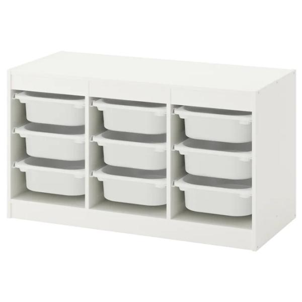 Etajeră cu containere Ikea Trofast 56 x 99 x 44 cm/ Lemn/ White photo 1 Etajeră cu containere Ikea Trofast 56 x 99 x 44 cm/ Lemn/ White photo 1