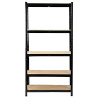 Etajeră FunFit Home&Office 150 x 75 x 30 cm/ Metal/ Black photo 2