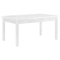 Кухонный стол раскладной Drewmix MODENA 2 ДСП/ Белый