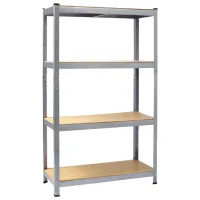 Etajeră Plonos 470000 150 x 75 x 30 cm/ Metal/ Silver