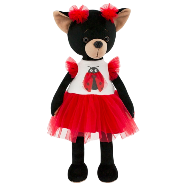 Jucărie moale Orange Toys Animals Lucky Blacky Ladybug 3+/ Black photo 1