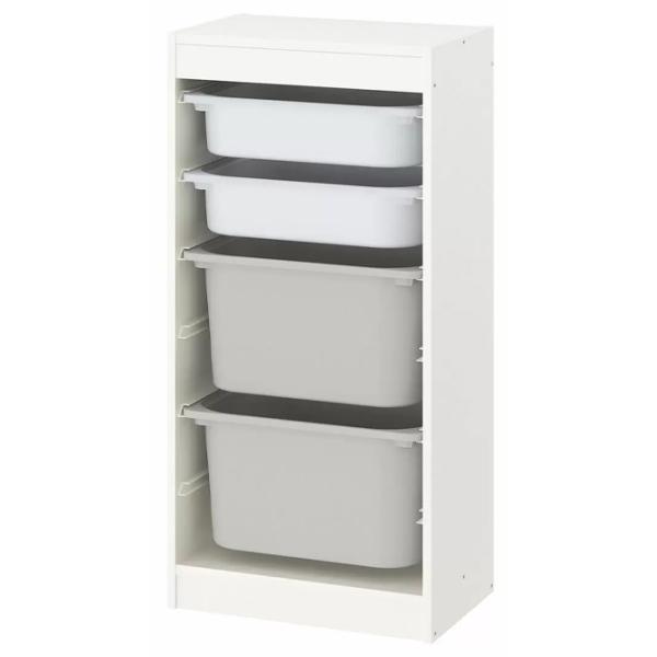Etajeră cu containere Ikea Trofast 94 x 46 x 30 cm/ PAL/ White photo 1