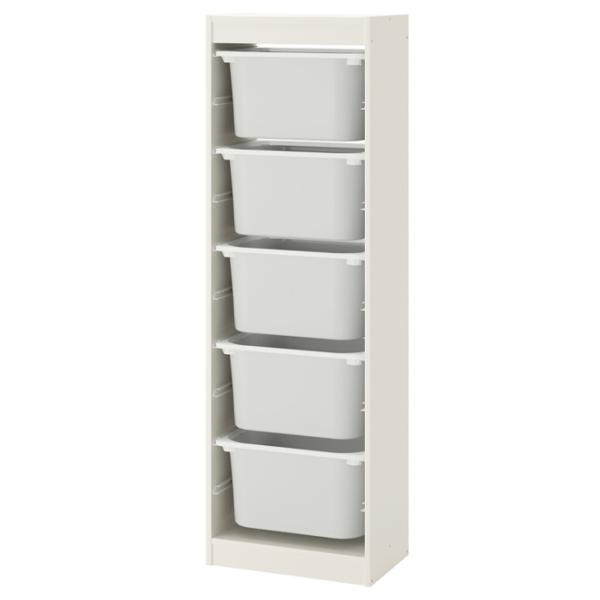 Стеллаж с контейнерами Ikea Trofast 145см x 46см x 30см cm/ ЛДСП/ White photo 1 Стеллаж с контейнерами Ikea Trofast 145см x 46см x 30см cm/ ЛДСП/ White photo 1