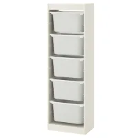 Стеллаж с контейнерами Ikea Trofast 145см x 46см x 30см cm/ ЛДСП/ White