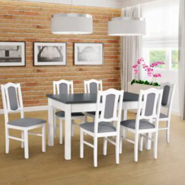 Кухонный стол раскладной Drewmix MODENA 1 Дерево/ Графит photo 3 Кухонный стол раскладной Drewmix MODENA 1 Дерево/ Графит photo 3
