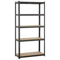 Etajeră SDGroup 5700734 180 x 90 x 40 cm/ Metal/ Black