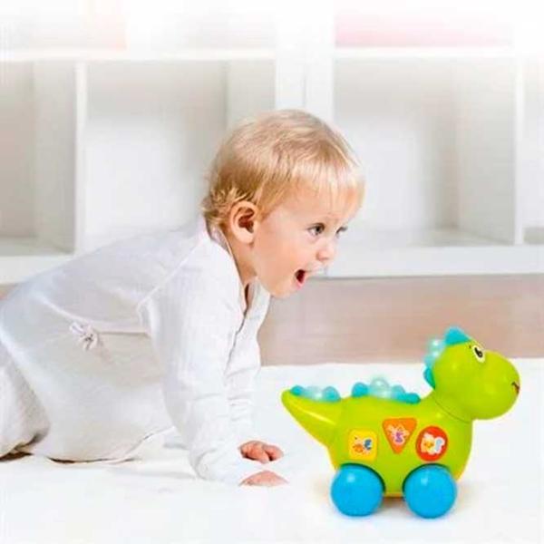 Jucărie de împins și tras Hola Toys Animals OP HT 6105 1+/ Green photo 3