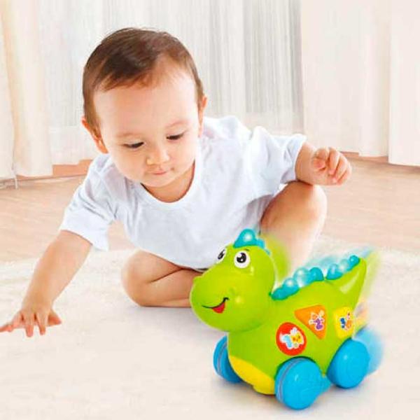 Jucărie de împins și tras Hola Toys Animals OP HT 6105 1+/ Green photo 4