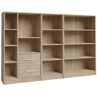 Стеллаж Fortuna Metro 119.1см x 181.6см x 29.6см cm/ ЛДСП/ Дуб cонома