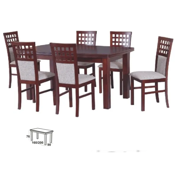 Masă de bucătărie extensibilă Drewmix KENT 2 PAL/ Wenge photo 2 Masă de bucătărie extensibilă Drewmix KENT 2 PAL/ Wenge photo 2