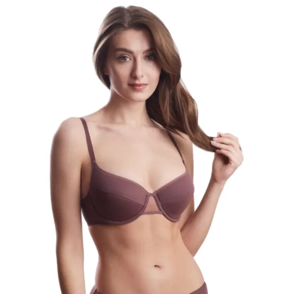 Sutien pentru femei Milavitsa 660370 75D/ Coffee photo 3