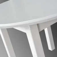 Masă de bucătărie extensibilă Drewmix POLI 1 PAL/ White photo 2