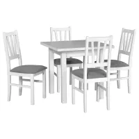 Кухонный стол раскладной Drewmix MAX 7 ДСП/ Белый