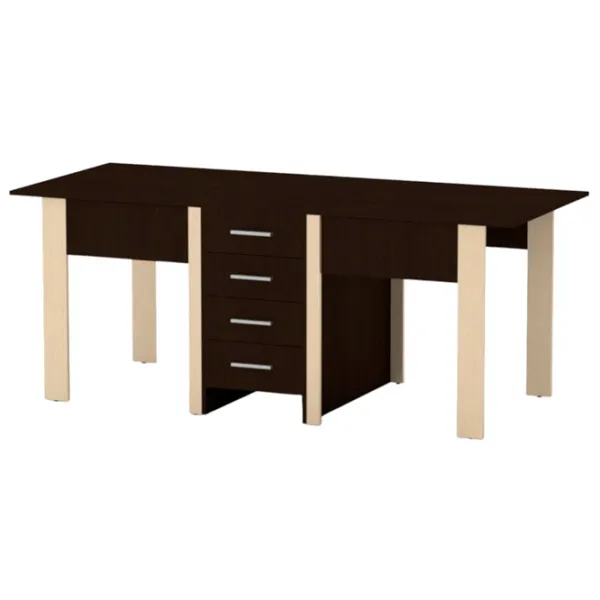 Masă de bucătărie KompaniT книжка-3 Lemn/ Wenge photo 1 Masă de bucătărie KompaniT книжка-3 Lemn/ Wenge photo 1