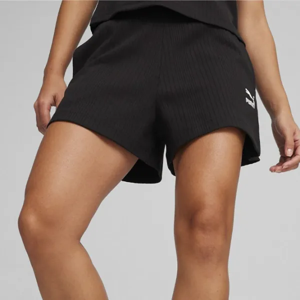 Шорты для женщин Puma Classics Ribbed A-Line S/ Black photo 3 Шорты для женщин Puma Classics Ribbed A-Line S/ Black photo 3